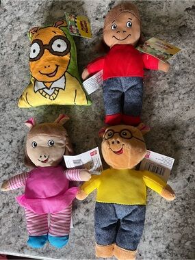 PBS Arthur, DW, Francine Plush Stuffed Animals